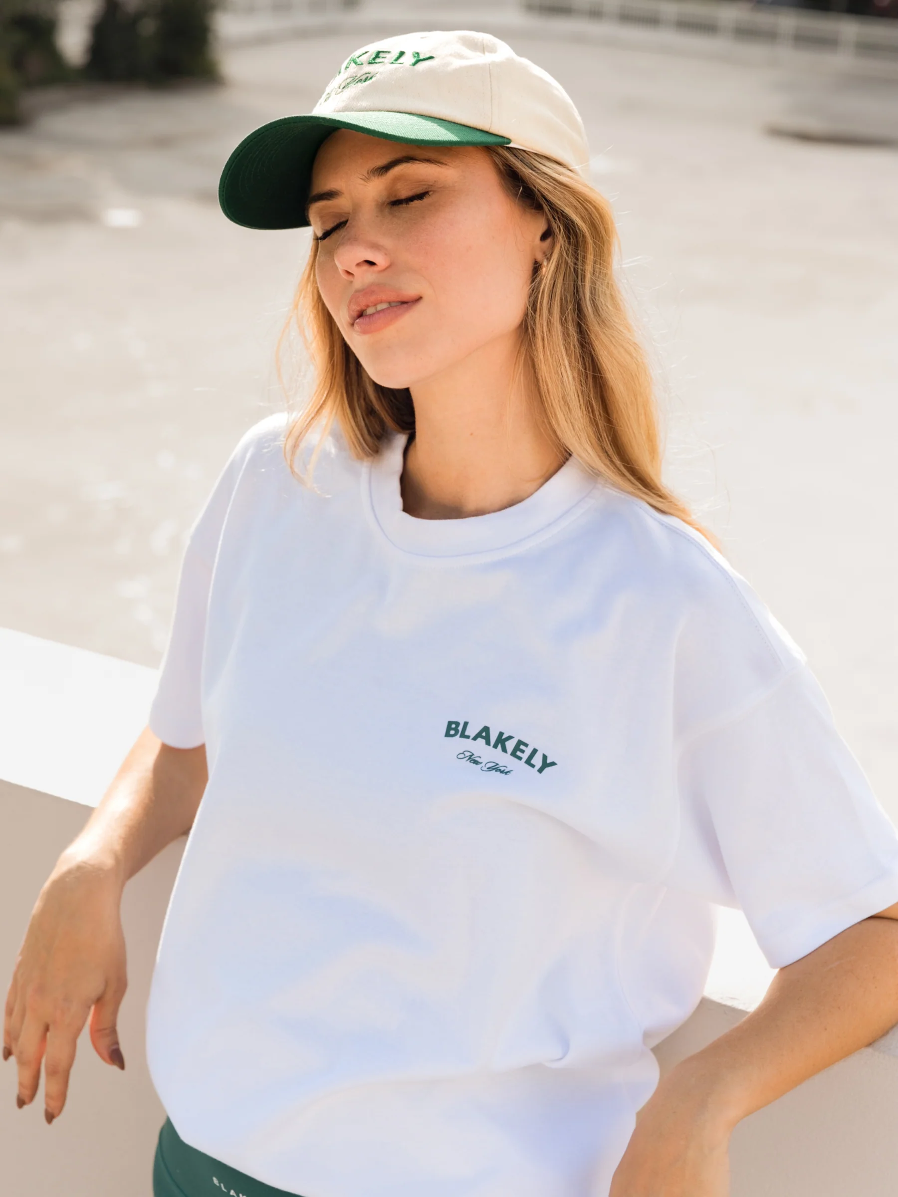 Crest Oversized T-Shirt - White & Pine Green - Image 4